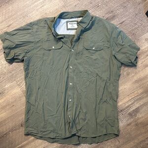 Pincro Olive Casual Button Down Shirt